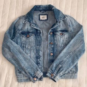 Forever Acid Wash Ditressed Denim Jacket